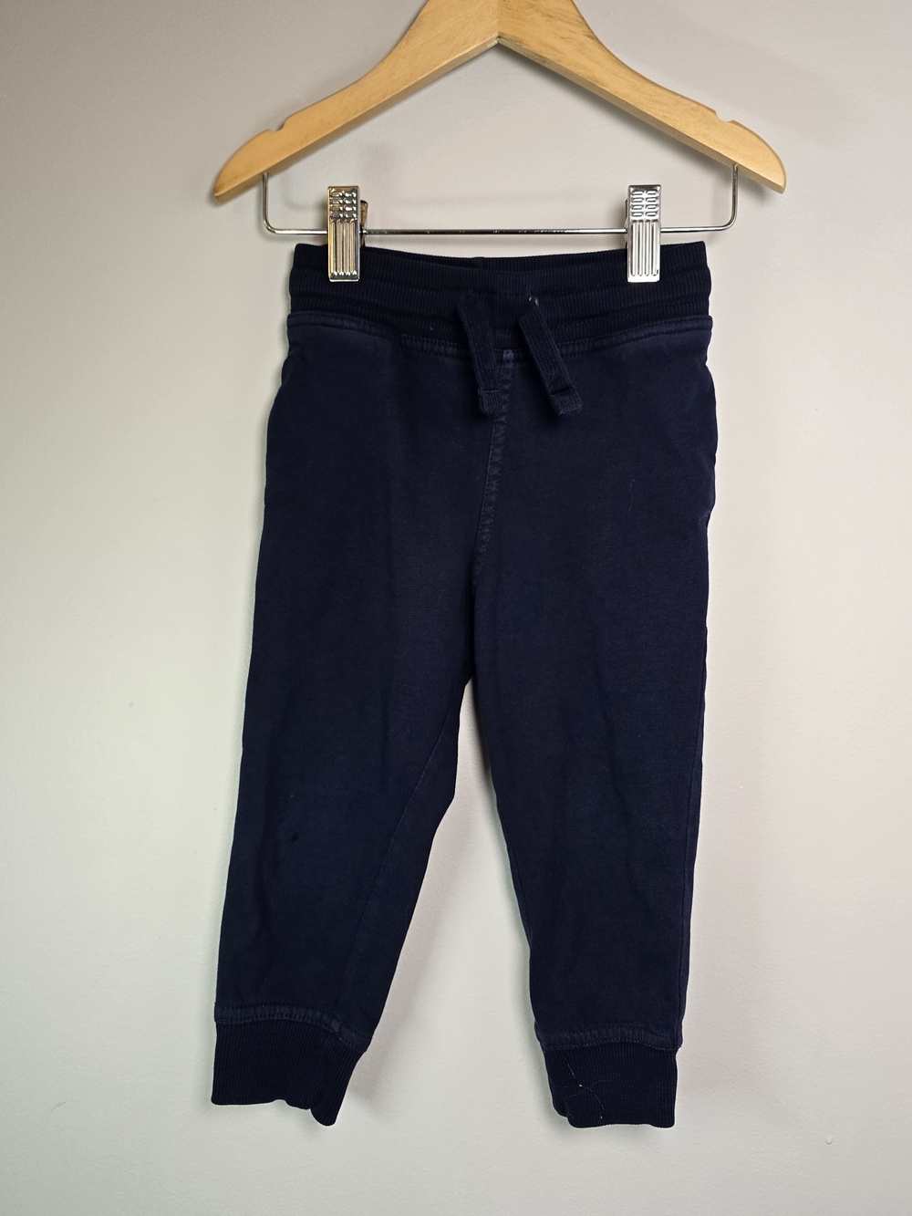 H&M Navy Kids Joggers with Drawstring Cotton